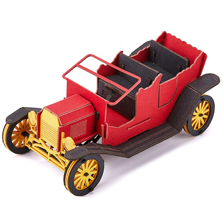 3D Paper Puzzle for Adults Mechanical Car Model Kits Brain Teaser Puzzles Vehicle Building Kits Unique Gift for Kids on Birthday