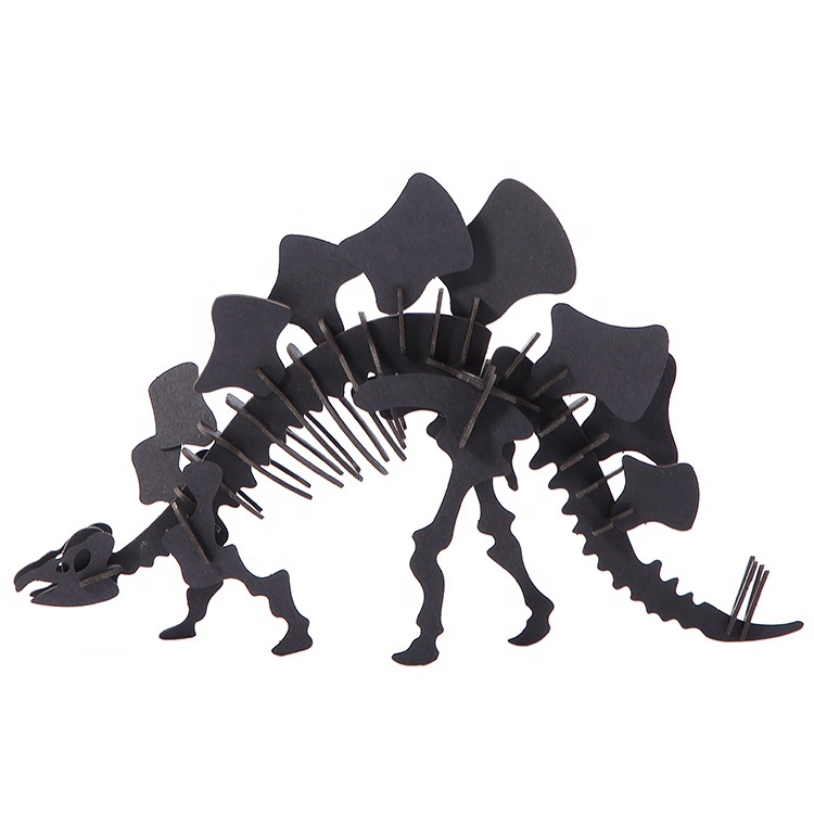 Wholesale Papercraft 3d Stegosaurus Skeleton DIY Assembled Dinosaur Puzzle Models For Children Kit Toy- Model Building Kits