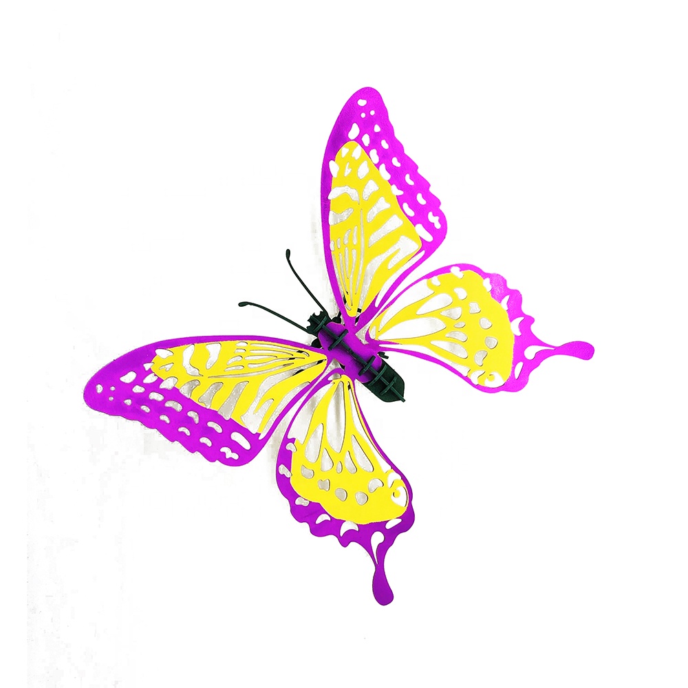 CUPUZ Gold Foil Butterfly 3D Cardboard Puzzle Self-Assembling Animal Puzzle Kit - Paper Insect Model As Gift and Home Decor