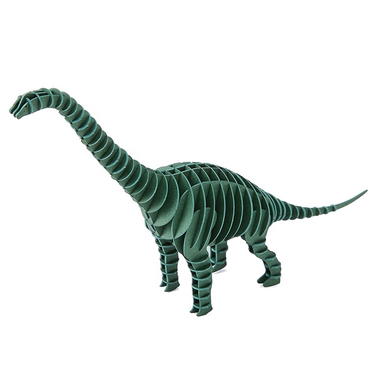 3D Paper Brachiosaurus Dinosaur Puzzle Paper Craft Play Set Indoor Activity,Christmas Fun Gift