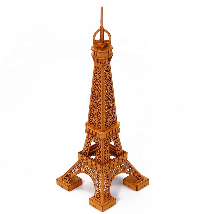 Wholesale 3D Puzzles Paris Assemble Toy Eiffel Tower Paper Craft Kits DIY Model Craft Kit ,Birthday/Souvenir Gift,Home Decora