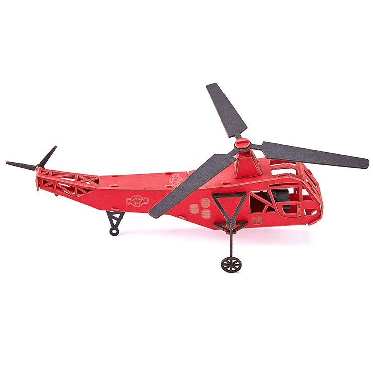 Hot selling paper craft toy 3d puzzle plane