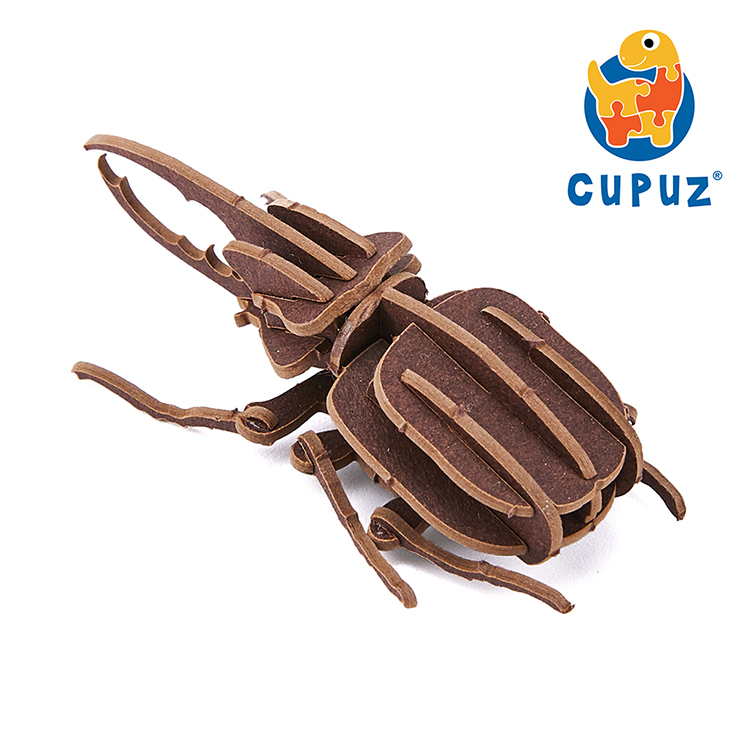 DIY insect gift educational toy 3d hercules beetle capsule mini puzzles model