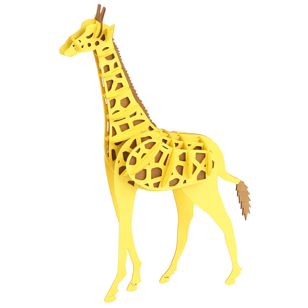 Educational toys giraffe model 3D animal paper puzzle for children