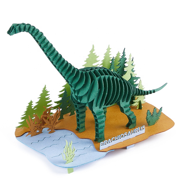 Unique paper craft model 3 d puzzles animal handicraft christmas gift toy