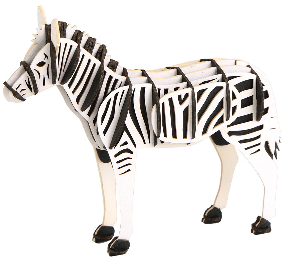CUPUZ Custom 3D Paper Zebra Puzzle DIY Educational Assembly Toy Kids Adults Desktop Decor Gift Souvenir