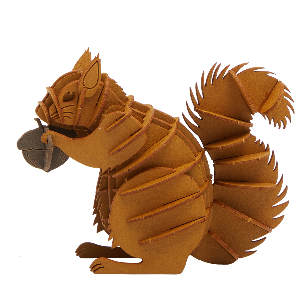 CUPUZ Custom 3D Paper European Squirrel Puzzle DIY Educational Assembly Toy Kids Adults Desktop Decor Gift Souvenir