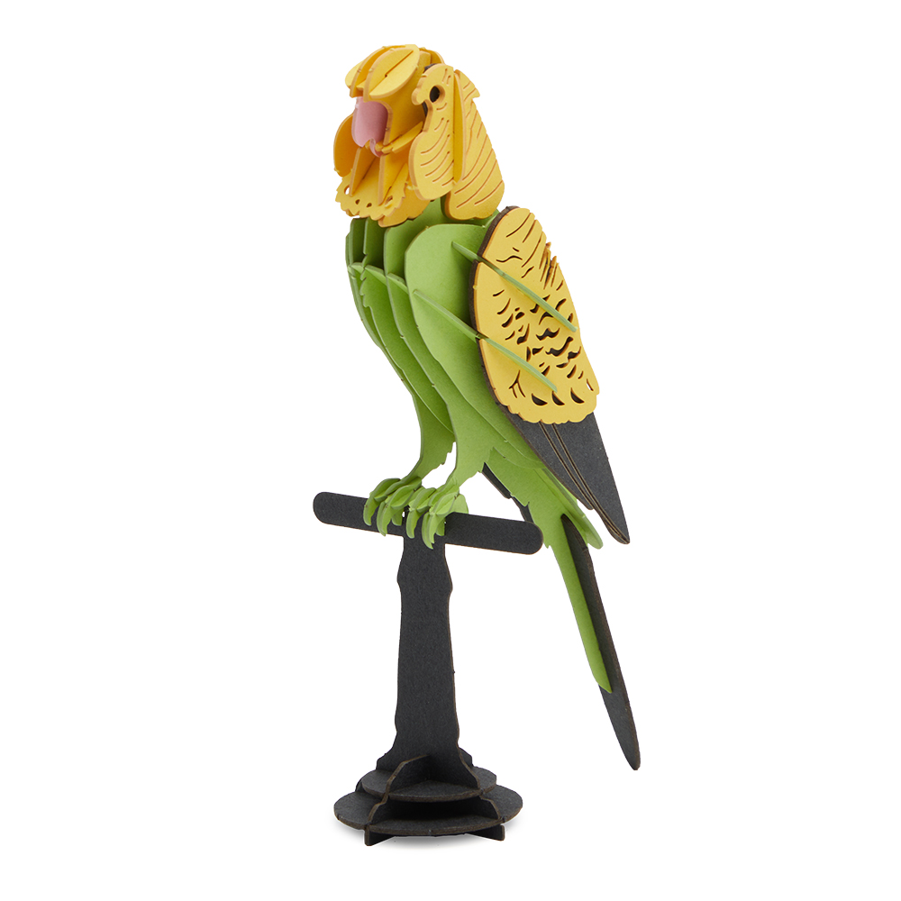 CUPUZ Custom 3D Paper Budgie Bird Puzzle DIY Educational Assembly Toy Kids Adults Desktop Decor Gift Souvenir