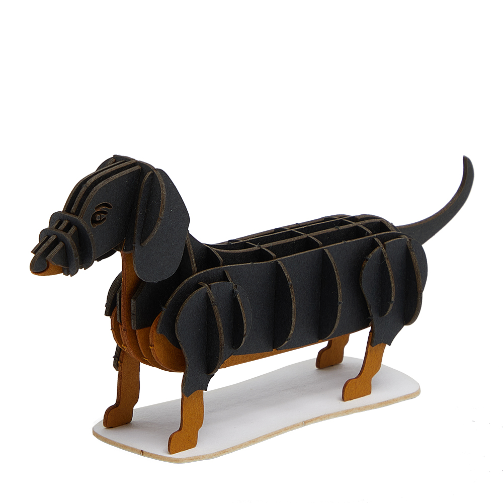 CUPUZ Custom 3D Paper Dachshund Dog Puzzle DIY Educational Assembly Toy Kids Adults Desktop Decor Gift Souvenir