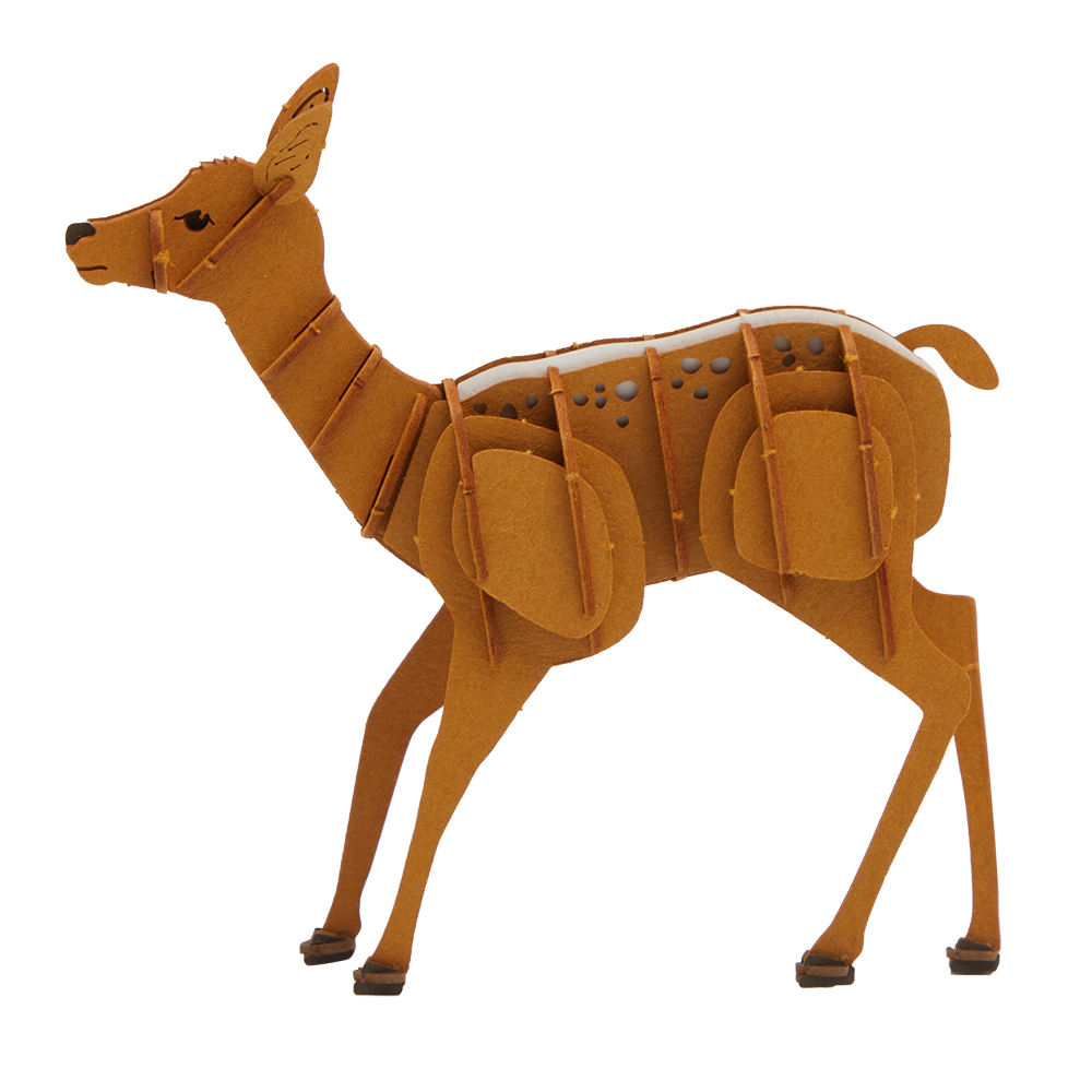 CUPUZ Custom 3D Paper Fawn Puzzle DIY Educational Assembly Toy Kids Adults Desktop Decor Gift Souvenir
