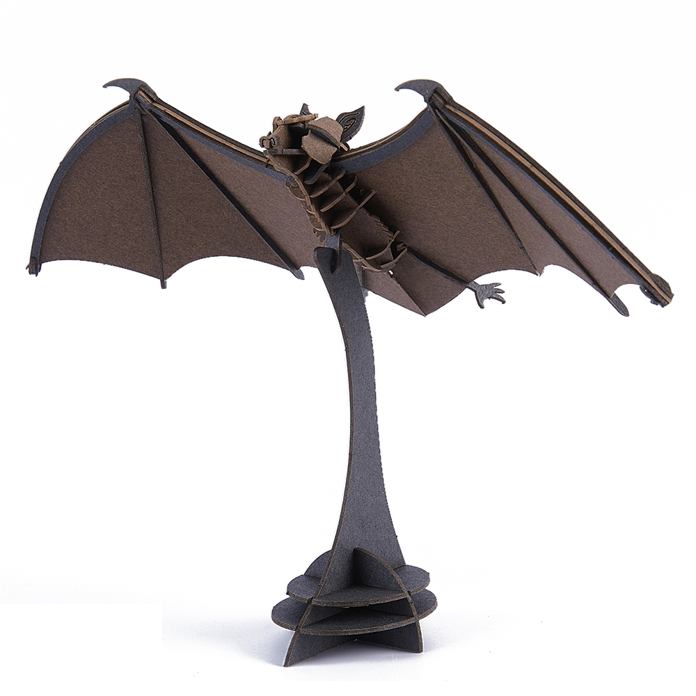 CUPUZ Custom 3D Paper Bat Puzzle DIY Educational Assembly Toy Kids Adults Desktop Decor Gift Souvenir