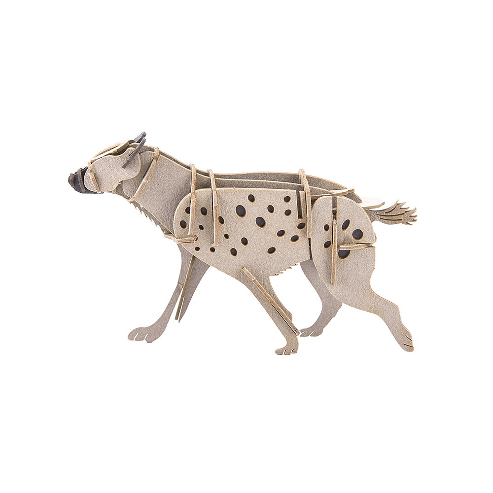 CUPUZ Custom 3D Paper Hyena Puzzle DIY Educational Assembly Toy Kids Adults Desktop Decor Gift Souvenir