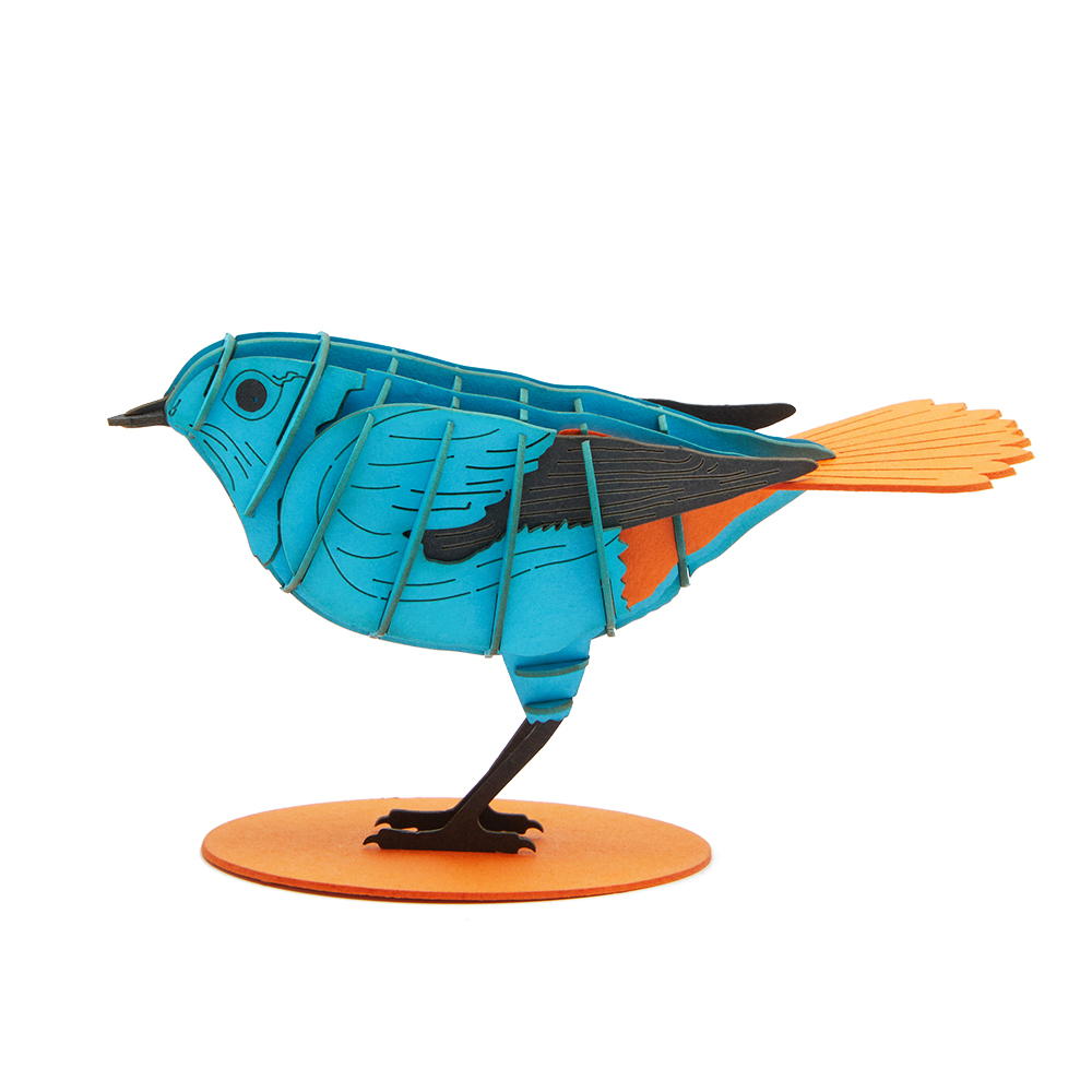 CUPUZ Custom 3D Paper Plumbeous Water-redstart  Bird Puzzle DIY Educational Assembly Toy Kids Adults Desktop Decor Gift Souvenir
