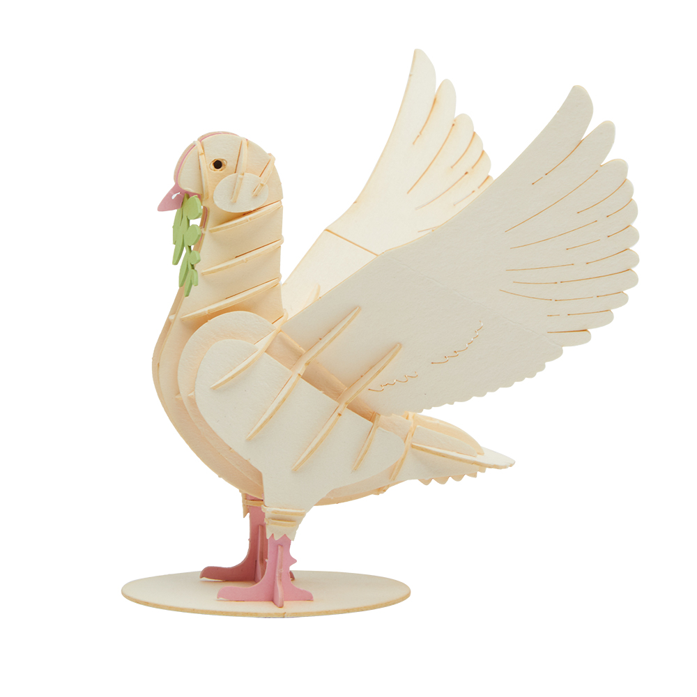 CUPUZ Custom 3D Paper Dove Bird Puzzle DIY Educational Assembly Toy Kids Adults Desktop Decor Gift Souvenir