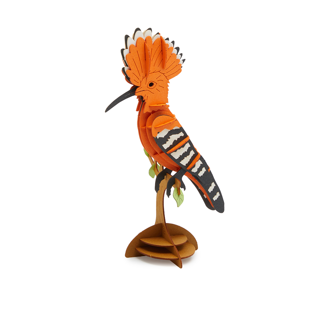 CUPUZ Custom 3D Paper Hoopoe Bird Puzzle DIY Educational Assembly Toy Kids Adults Desktop Decor Gift Souvenir