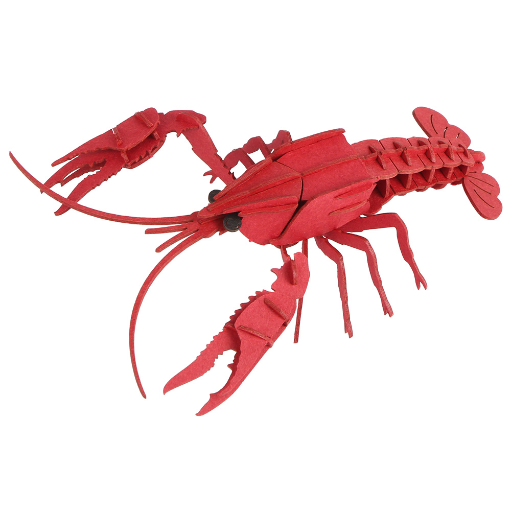 CUPUZ Custom 3D Paper Crayfish Puzzle DIY Educational Assembly Toy Kids Adults Desktop Decor Gift Souvenir