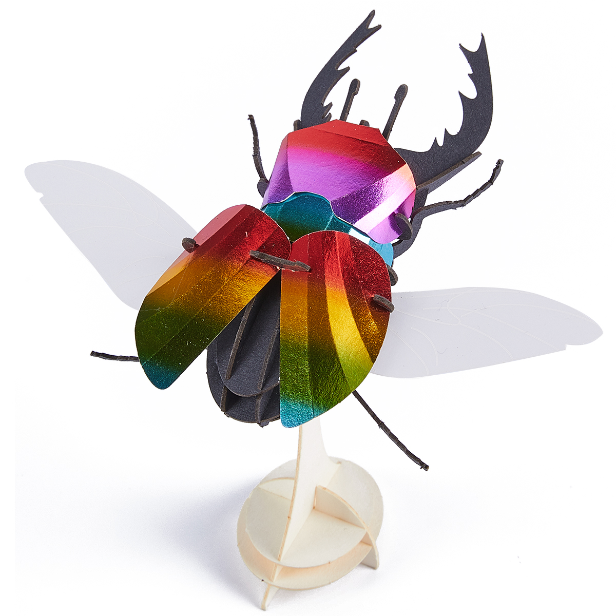 CUPUZ Custom 3D Paper Stag Beetle Insect Puzzle DIY Educational Assembly Toy Kids Adults Desktop Decor Gift Souvenir